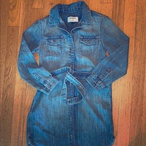 Girls Jean Shirt Dress
